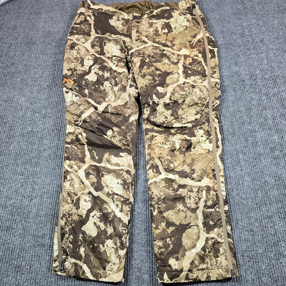 First Lite Pants Mens XL Brown Camo Uncompahgre Insulated Snow Winter Hunting